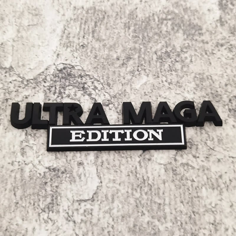 ULTRA MAGA EDITION Metallaufkleber Autoabzeichen