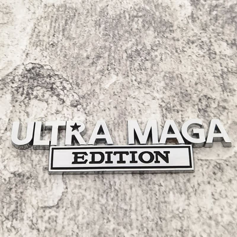 ULTRA MAGA EDITION Metallaufkleber Autoabzeichen