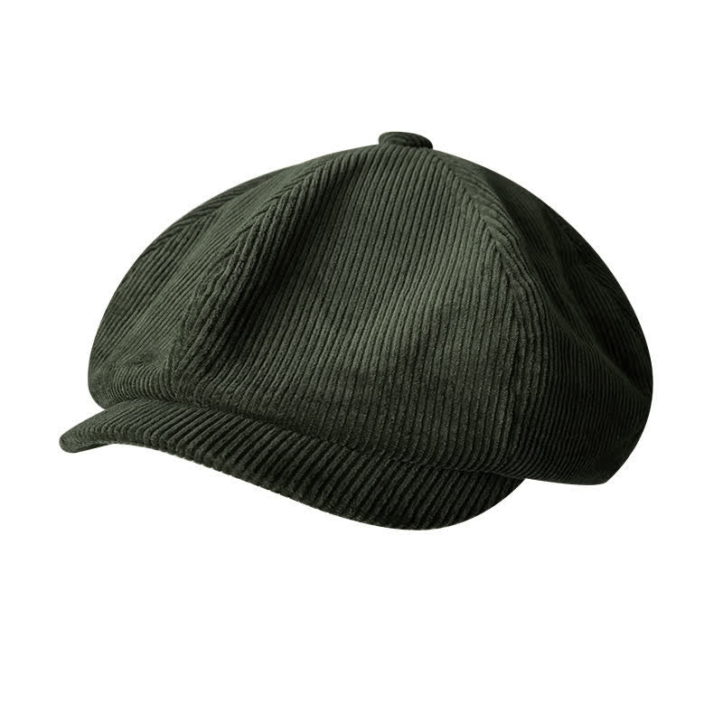 Outdoor Kord Achtkantige Zeitungsjunge Baskenmütze - Armee Grün - XL (24"-24 1/2") - image 0