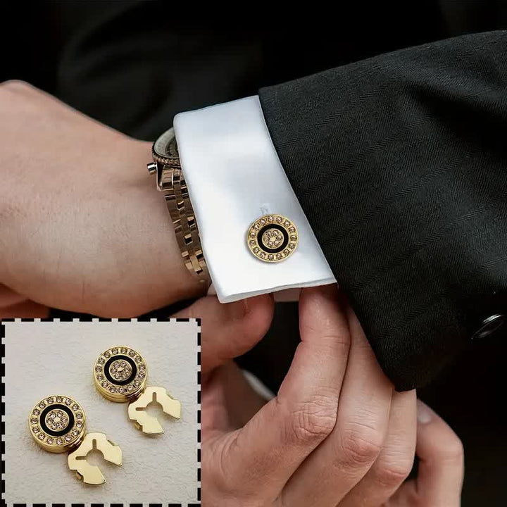 Herren-Manschettenknöpfe, 1 Paar, originelles, aufsteckbares, elegantes Knopfabdeckungs-Set - image 3