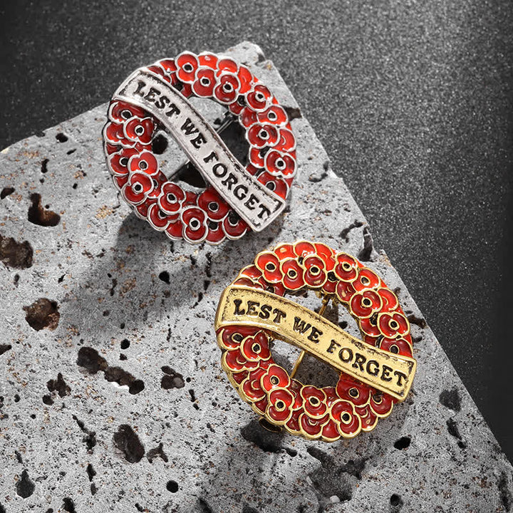 Mohnblumen-Anstecker „Lest We Forget“