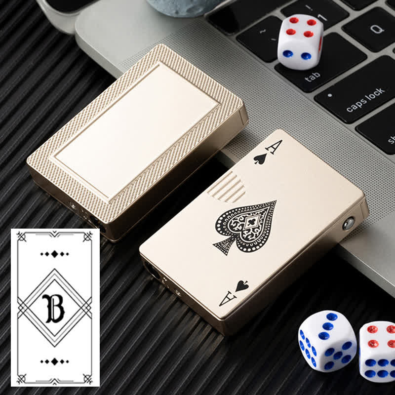 Pokerkarten Personalisierte Nachfüllbare Butan-Feuerzeug mit Individuellem Design