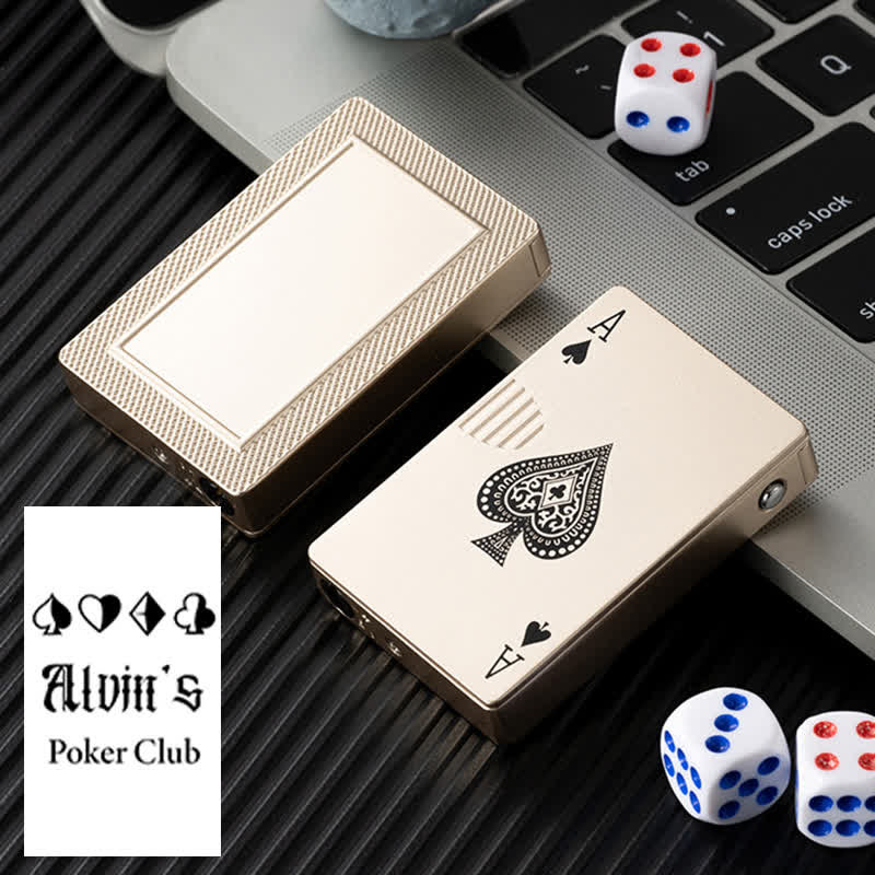 Pokerkarten Personalisierte Nachfüllbare Butan-Feuerzeug mit Individuellem Design
