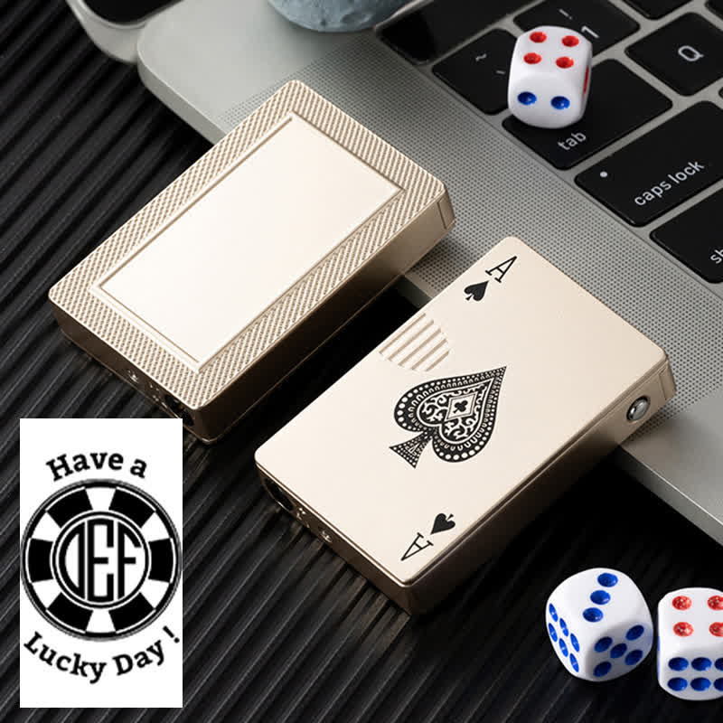 Pokerkarten Personalisierte Nachfüllbare Butan-Feuerzeug mit Individuellem Design
