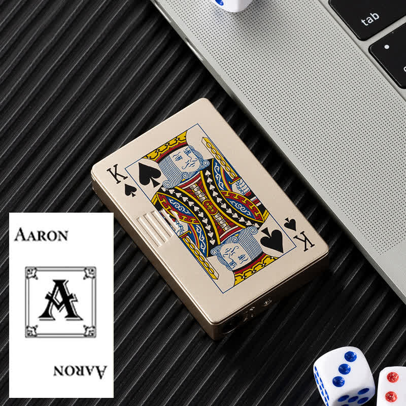 Pokerkarten Personalisierte Nachfüllbare Butan-Feuerzeug mit Individuellem Design