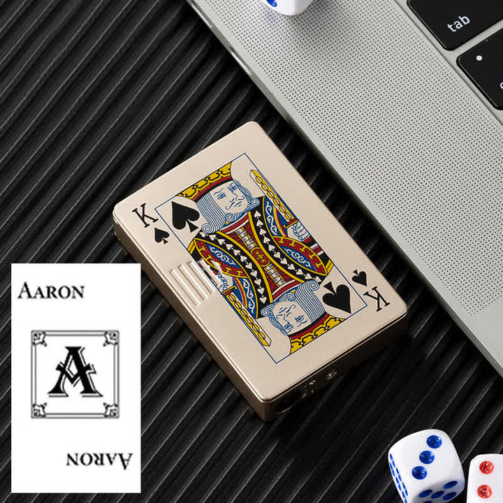Pokerkarten Personalisierte Nachfüllbare Butan-Feuerzeug mit Individuellem Design