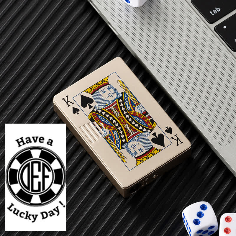 Pokerkarten Personalisierte Nachfüllbare Butan-Feuerzeug mit Individuellem Design