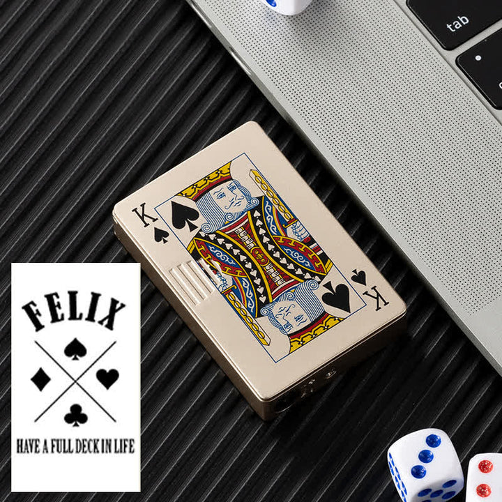 Pokerkarten Personalisierte Nachfüllbare Butan-Feuerzeug mit Individuellem Design