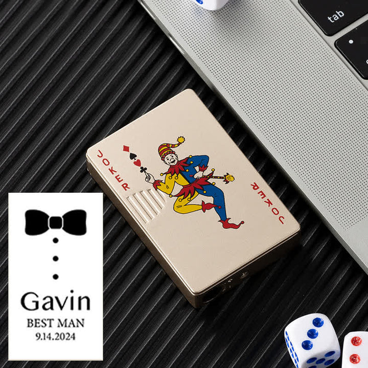 Pokerkarten Personalisierte Nachfüllbare Butan-Feuerzeug mit Individuellem Design