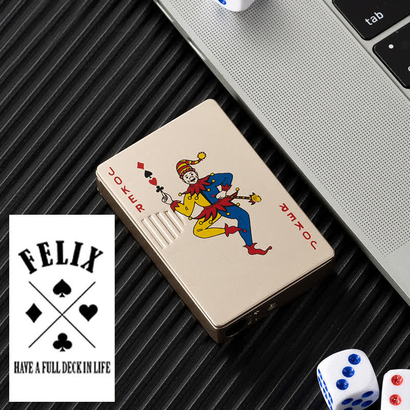 Pokerkarten Personalisierte Nachfüllbare Butan-Feuerzeug mit Individuellem Design