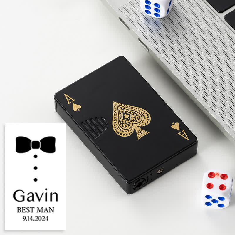 Pokerkarten Personalisierte Nachfüllbare Butan-Feuerzeug mit Individuellem Design