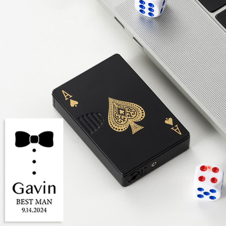 Pokerkarten Personalisierte Nachfüllbare Butan-Feuerzeug mit Individuellem Design