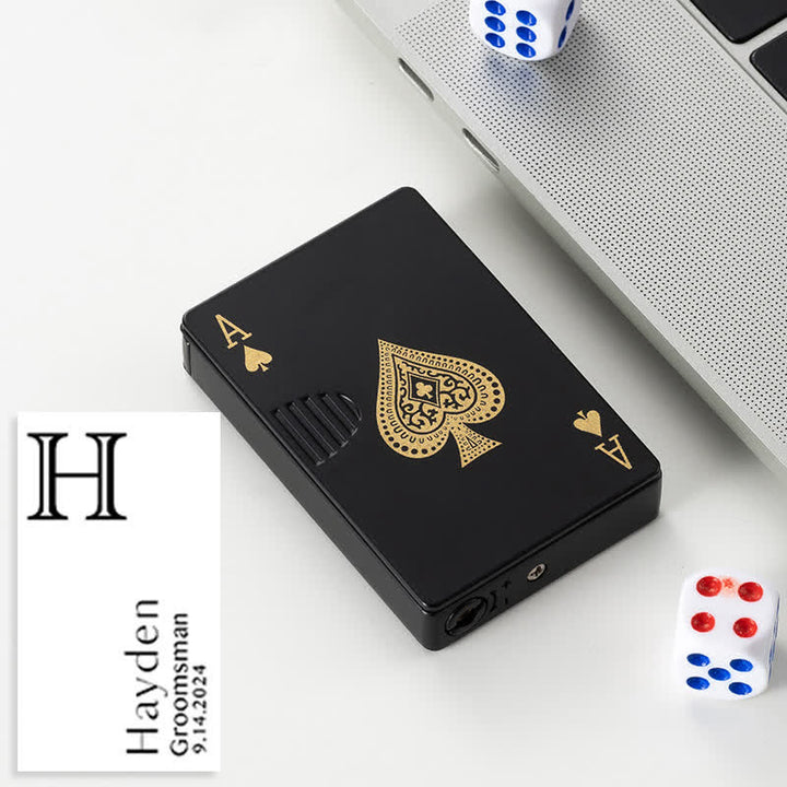 Pokerkarten Personalisierte Nachfüllbare Butan-Feuerzeug mit Individuellem Design