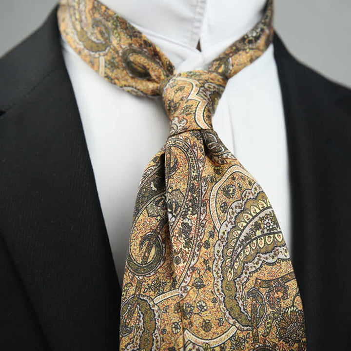 Hochzeitskrawatte für Herren mit Paisley-Blumenmuster, Exotic Romance