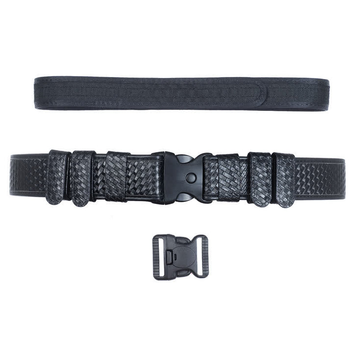 Schwarzer taktischer Gürtel aus Oxford-Stoff aus Leder mit Schnellverschluss für Herren - image 6