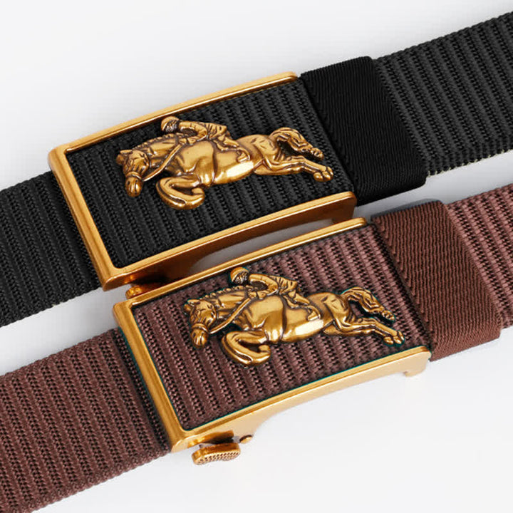 Lässiger Reitgürtel aus Nylon für Herren mit automatischer Schnalle