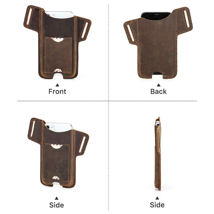 Vielseitige Handytasche aus Leder zum Umhängen am Gürtel - image 18