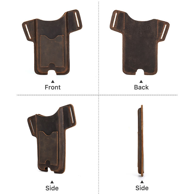 Vielseitige Handytasche aus Leder zum Umhängen am Gürtel - image 17