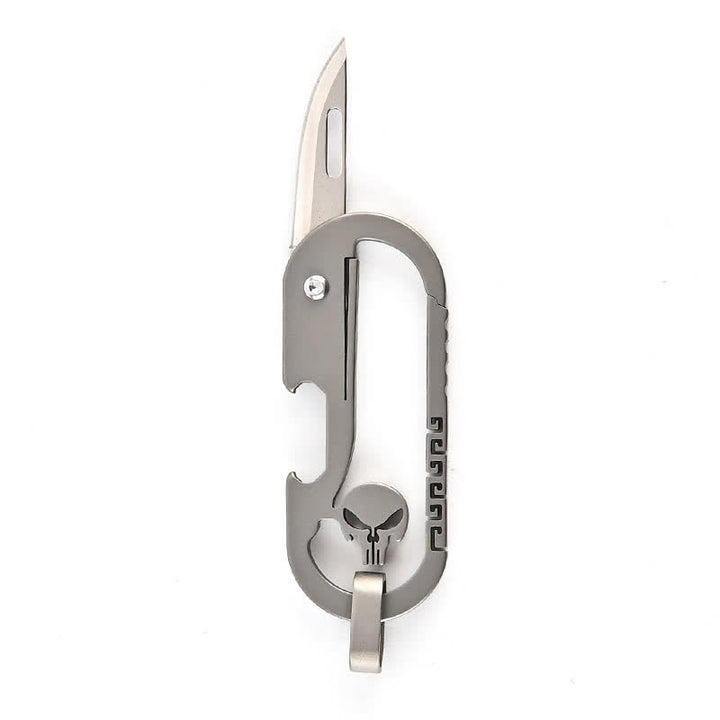 Mini Totenkopf Klappmesser Express Messer Flaschenöffner Schlüsselanhänger