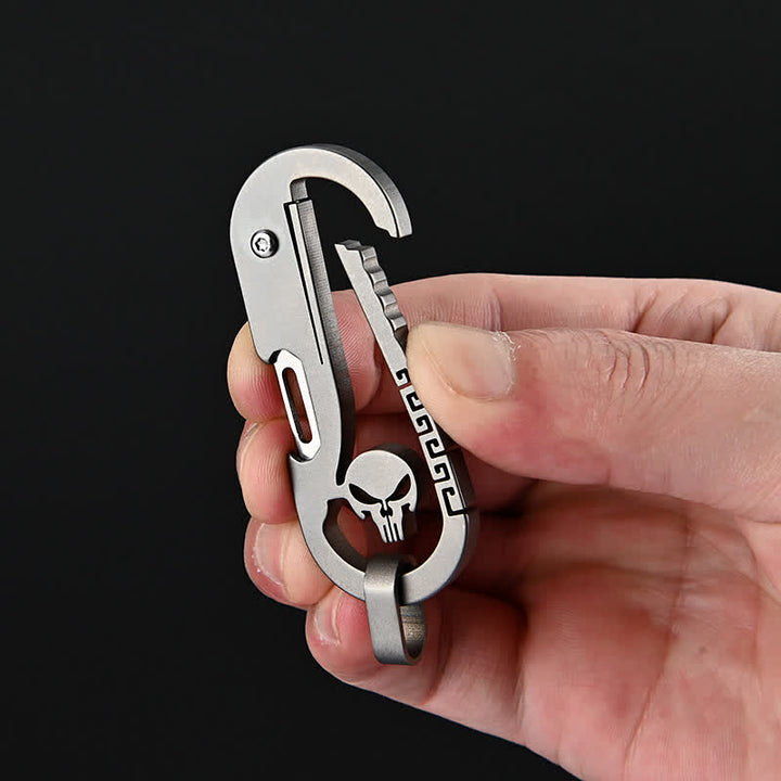 Mini Totenkopf Klappmesser Express Messer Flaschenöffner Schlüsselanhänger