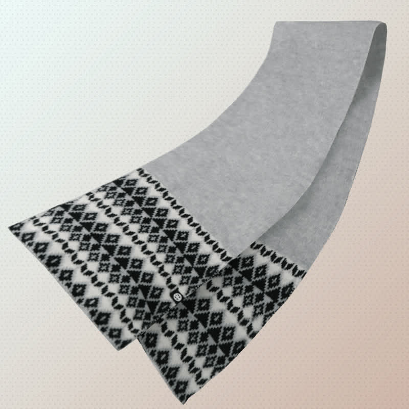 3-teiliges Unisex-Komfort-Set aus Strickmütze, Schal und Handschuhen mit Rautenmuster
