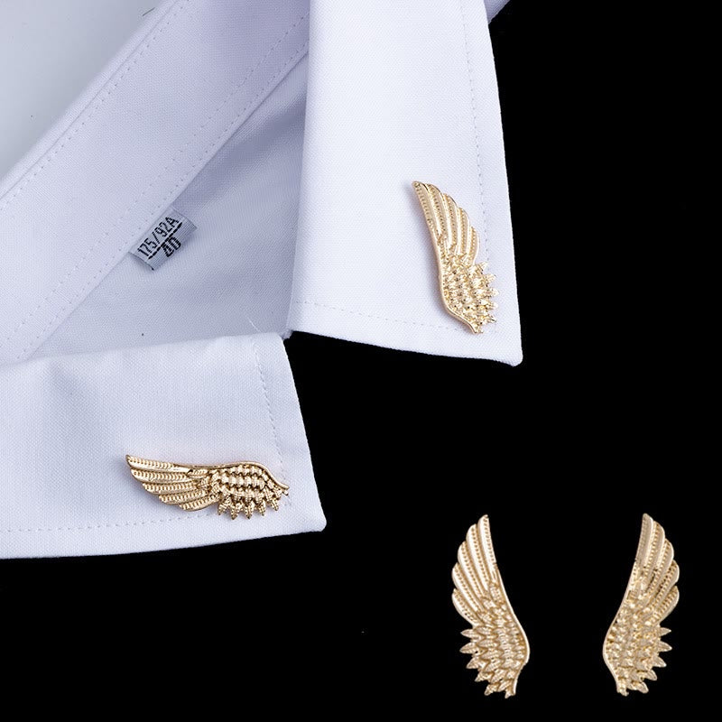Retro Flügel Brosche Gold Silber Shirt Accessoires