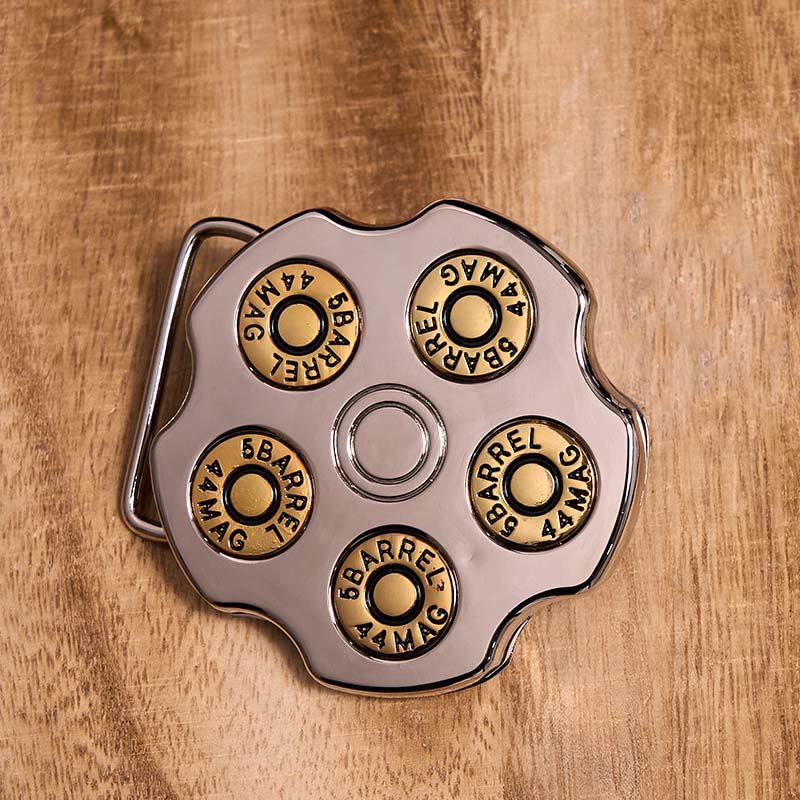 3D Bullet Wheel DIY Western Cowboy Schnalle Ledergürtel