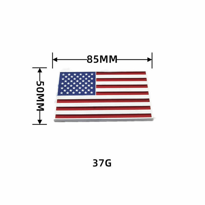 Metallaufkleber mit amerikanischer Flagge fürs Auto