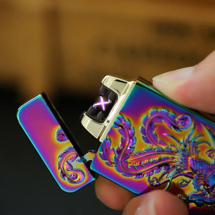 Dragon Double Arc Flammenloses, über USB wiederaufladbares elektronisches Feuerzeug