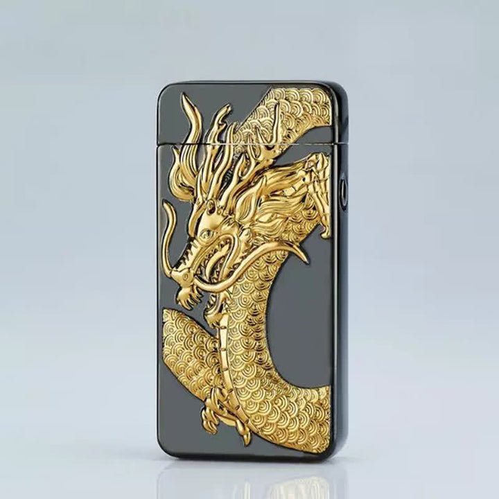 Dragon Double Arc Flammenloses, über USB wiederaufladbares elektronisches Feuerzeug