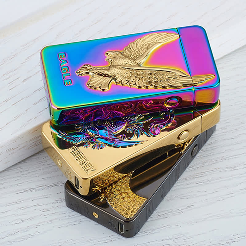 Dragon Double Arc Flammenloses, über USB wiederaufladbares elektronisches Feuerzeug