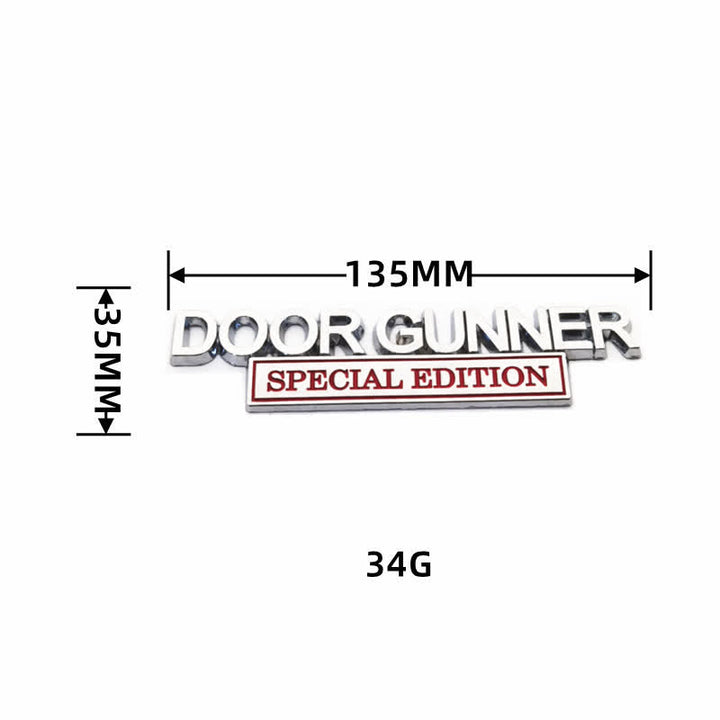 DOOR GUNNER SPECIAL EDITION Metallaufkleber Autoabzeichen