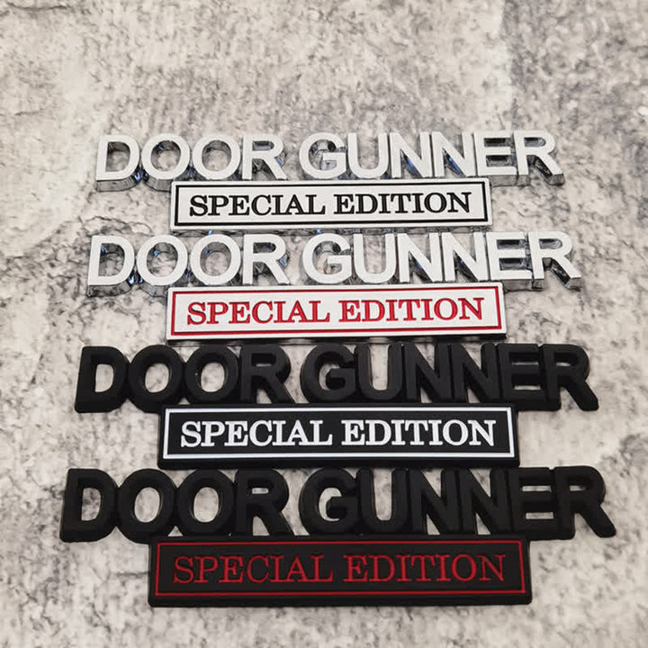 DOOR GUNNER SPECIAL EDITION Metallaufkleber Autoabzeichen