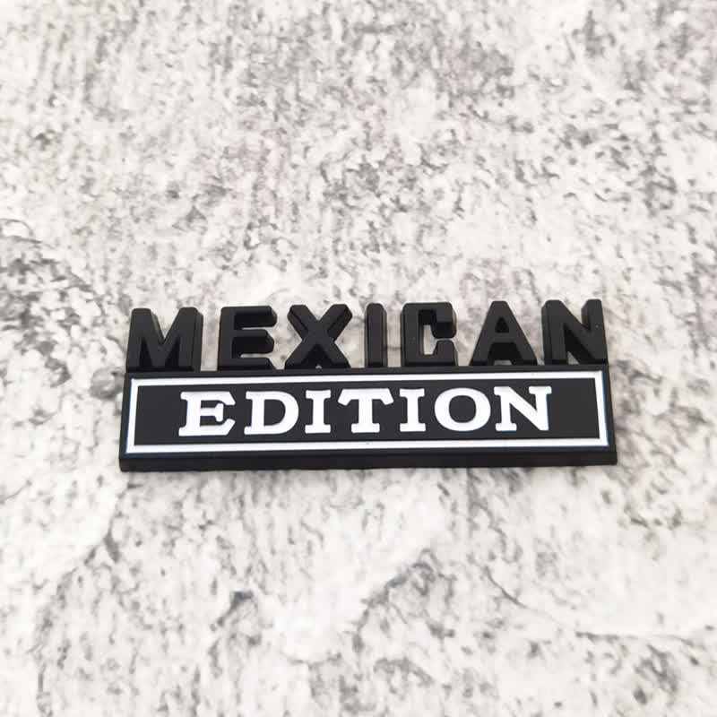 MEXICAN EDITION Metallaufkleber Autoabzeichen