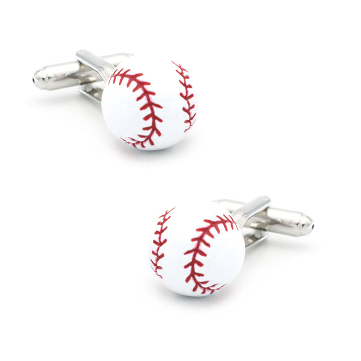 Herren-Manschettenknöpfe, 1 Paar, Baseball-Spieler-Handschuhe, Knopfabdeckungen, Set - 1 Paar Bälle - image 7