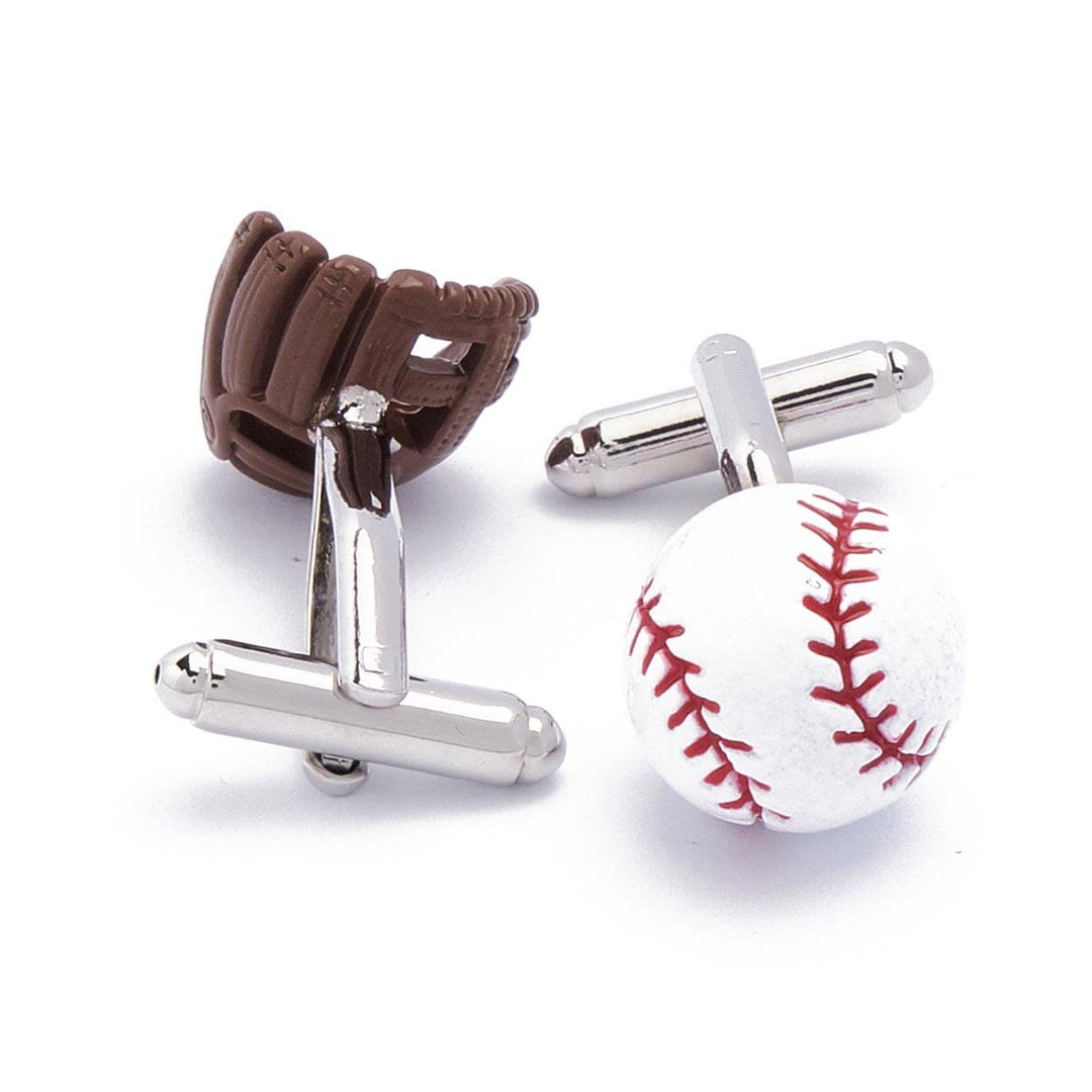 Herren-Manschettenknöpfe, 1 Paar, Baseball-Spieler-Handschuhe, Knopfabdeckungen, Set - image 5