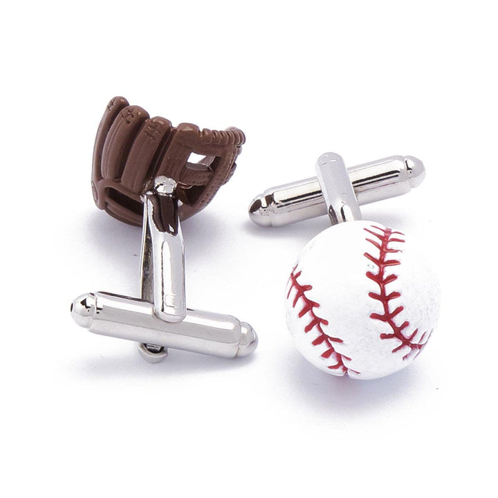 Herren-Manschettenknöpfe, 1 Paar, Baseball-Spieler-Handschuhe, Knopfabdeckungen, Set - image 5