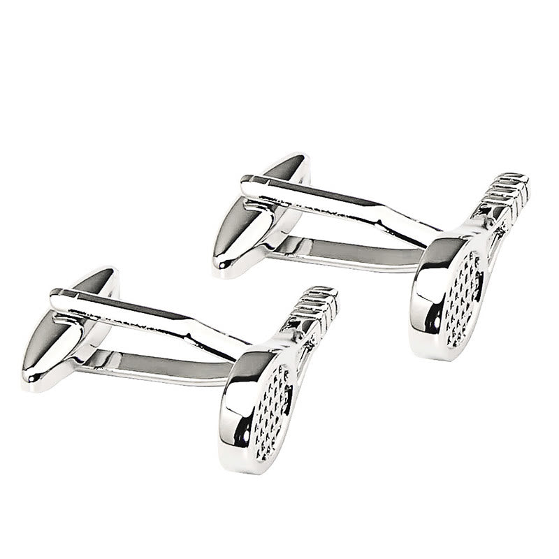 Manschettenknöpfe für Herren, 1 Paar, Tennisschläger-Knopfabdeckungen - image 7