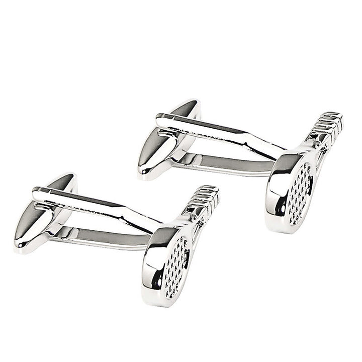 Manschettenknöpfe für Herren, 1 Paar, Tennisschläger-Knopfabdeckungen - image 7