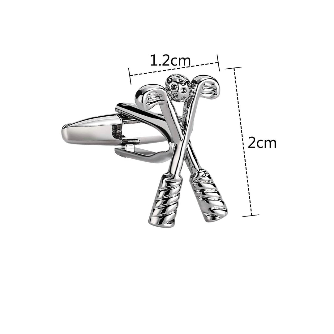 Manschettenknöpfe mit Golf-Time-Knopfabdeckungen für Herren, 1 Paar - image 12