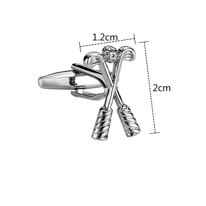 Manschettenknöpfe mit Golf-Time-Knopfabdeckungen für Herren, 1 Paar - image 12
