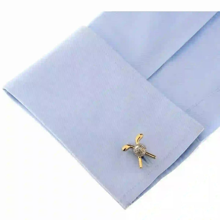 Manschettenknöpfe mit Golf-Time-Knopfabdeckungen für Herren, 1 Paar - image 6