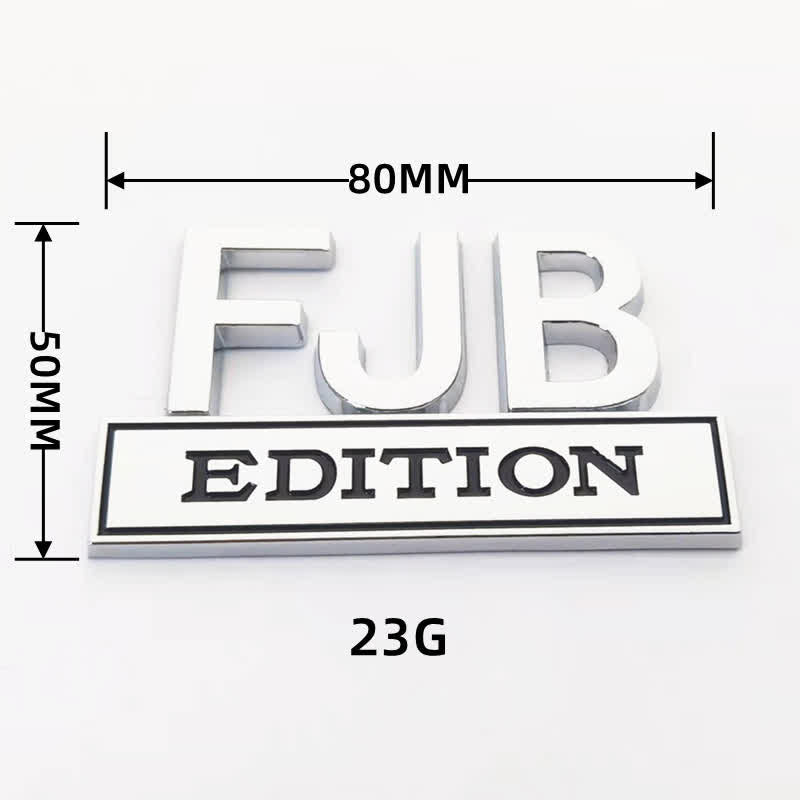 FJB EDITION Metallaufkleber Autoabzeichen