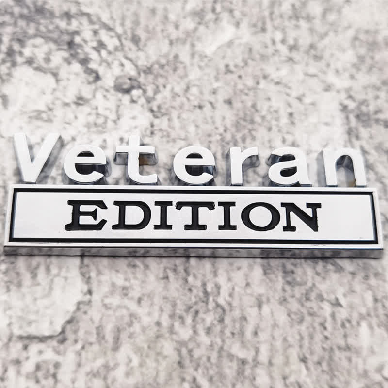 Veteran EDITION Metallaufkleber Autoabzeichen