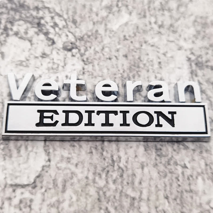 Veteran EDITION Metallaufkleber Autoabzeichen