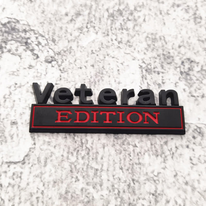 Veteran EDITION Metallaufkleber Autoabzeichen