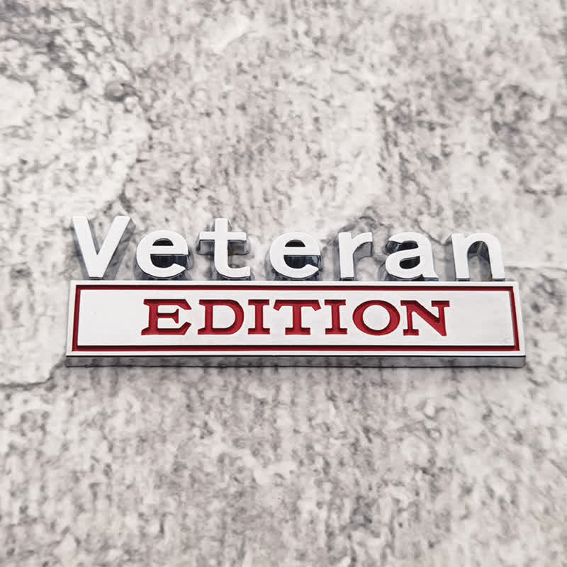 Veteran EDITION Metallaufkleber Autoabzeichen