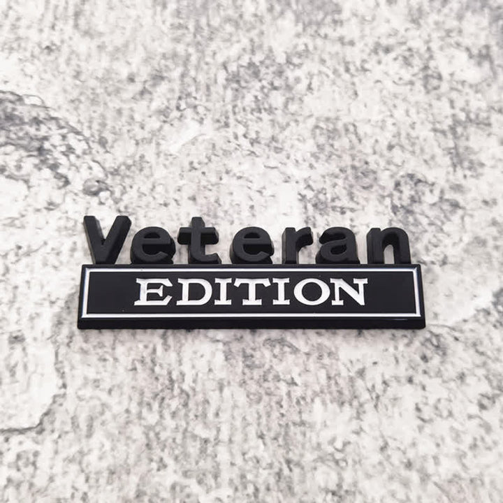 Veteran EDITION Metallaufkleber Autoabzeichen