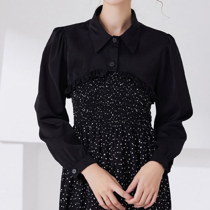Kurzes Capelet für Sonnenschutz Abnehmbare Halbhemdbluse