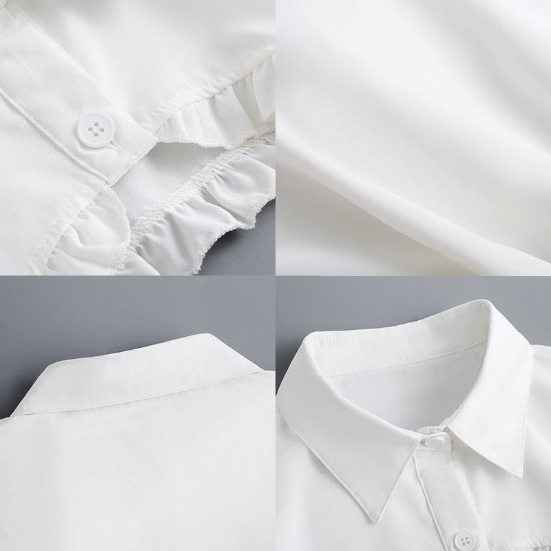 Kurzes Capelet für Sonnenschutz Abnehmbare Halbhemdbluse